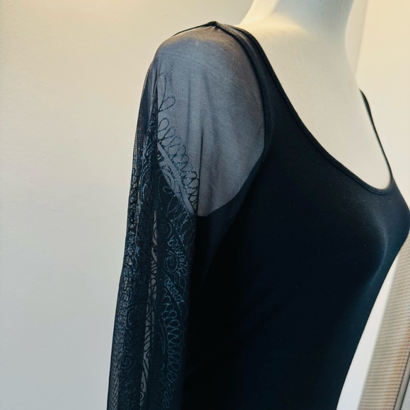 FERRE Gianfranco ferre TATOO VINTAGE TOP BLACK SIZE M VGC - Picture 5 of 16